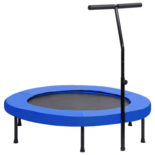 vidaXL Studsmatta med handtag och säkerhetsskydd 122 cm