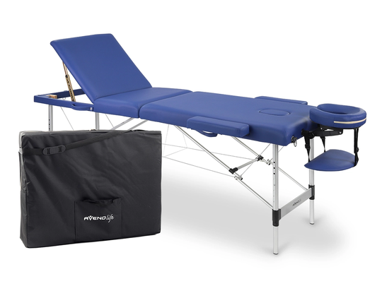 Multifunktionell massagebänk - 3 delar - Blå - ADELE