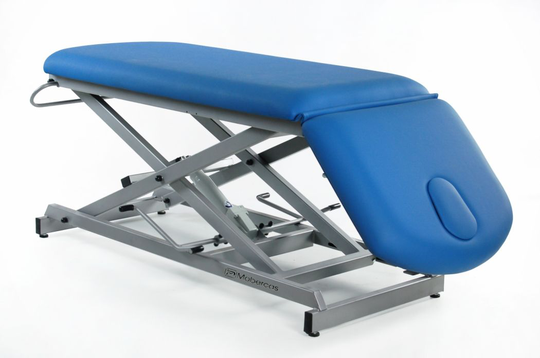 Hydraulisk massagebänk – 2-delad – Negativ justering av ryggstöd – Sax-underrede - 190 x 70 cm