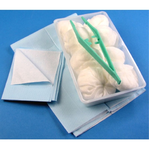 Tvättset nonwoven evercare MediKit - 8st Ø50mm pincett tråg duk - 30 st/förp.