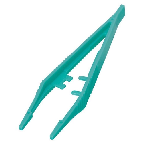 Pincett plast engångs - 127mm x-lång grön steril - 50 st/förp.