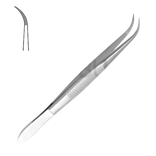 Flispincett utan stift - Böjd - Sågtandad 9,0cm
