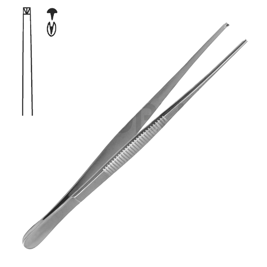Pincett Smal Rak 1x2 Tänder 14,5cm