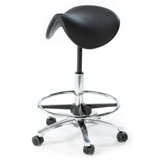 Ergonomisk Laboratoriestol - PU (Hög)