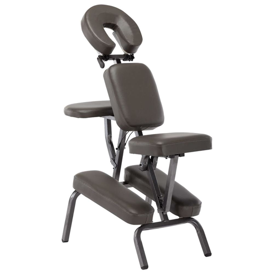 vidaXL Massagestol konstläder antracit 122x81x48 cm