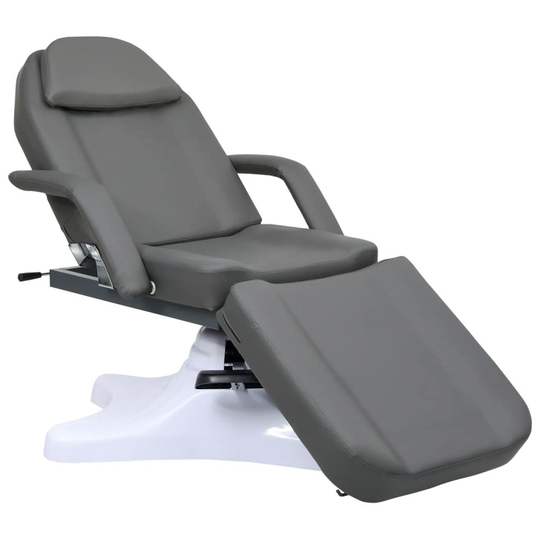 vidaXL Behandlingsstol grå 180x62x(86,5-118) cm