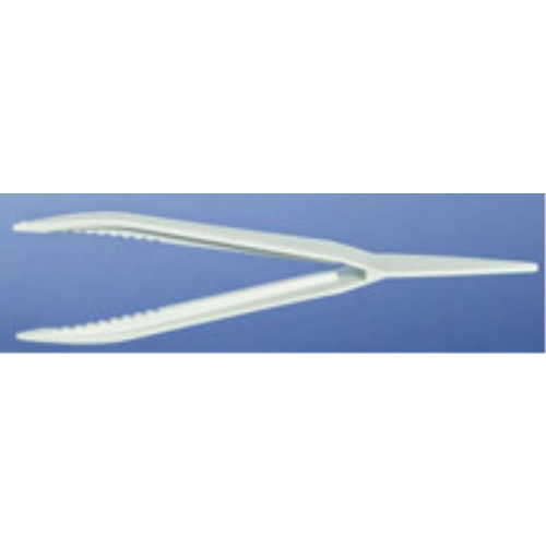 Pincett plast engångs - 130mm vit steril - 50 st/förp.