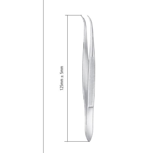 Pincett stick böjd - 12,5cm