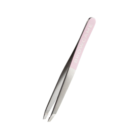 Browgame Cosmetics Original Tweezer Slanted - Pink 1 st