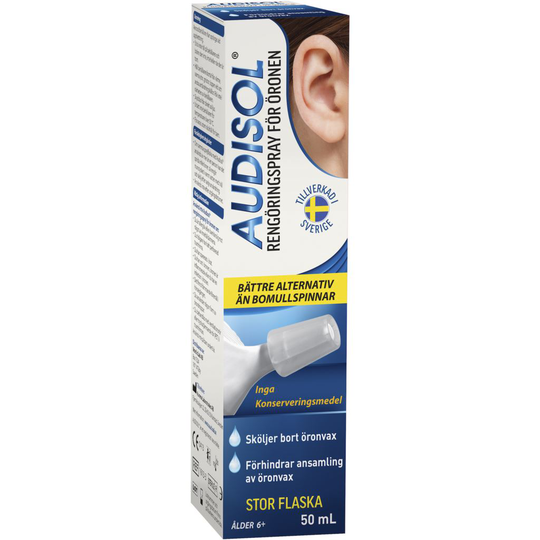 Audisol Rengöringspray Öron 50 ml
