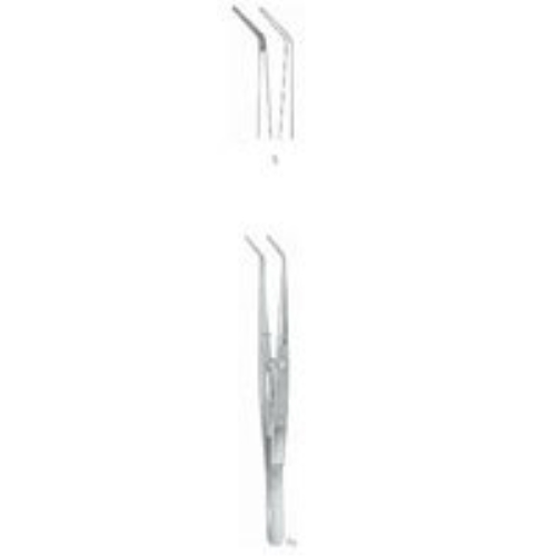 Pincett böjd spets - 15cm cotton plier