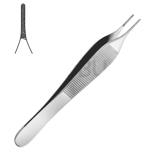 Adson Anatomisk pincett Fälgkors tandad 12,0cm