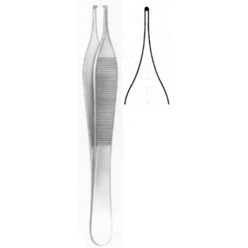 Pincett rak - Asdon (Ewald) 12cm klo1x2