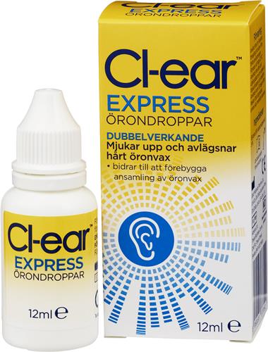 Cl-ear Express örondroppar, 12 ml