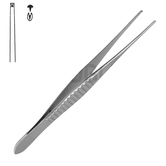 Pincett - USA modell 1x2 Tänder - Smal 13,0cm