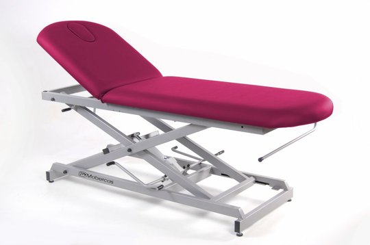 Elektrisk massagebänk – 2-delad – britspappershållare – Sax-underrede - 190 x 62 cm