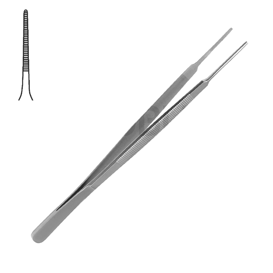 Graefe Irispincett Rak Sågtandad 0,5mm 7,0cm
