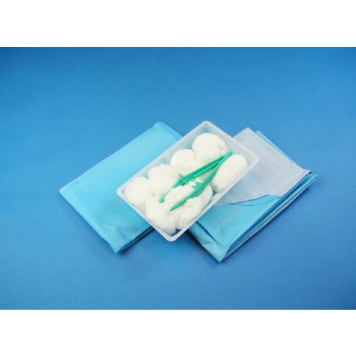 Tvättset nonwoven Mediplast - 8st Ø50mm pincett tråg duk - 18 st/förp.