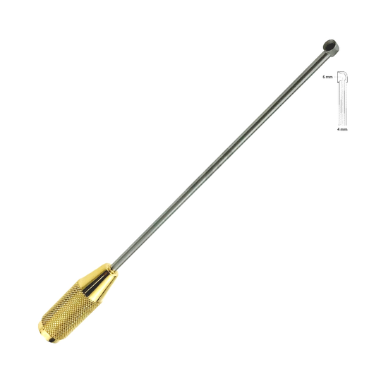 Dorow Sweat Gland/Axilla Sug curett 15cm 6" Tube 4 mm Curett 6 mm