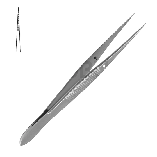 Flispincett med stift - Sågtandad - Rak 14,5cm