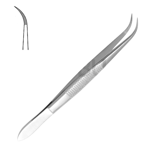 Flispincett utan stift - Böjd - Sågtandad 14,5cm