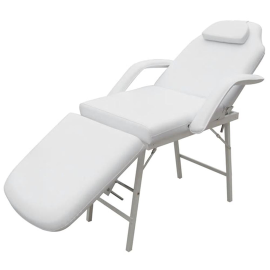 vidaXL Bärbar behandlingsstol konstläder 185x78x76