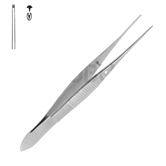 Pincett för finkirurgi 1x2 Tänder 10,5cm