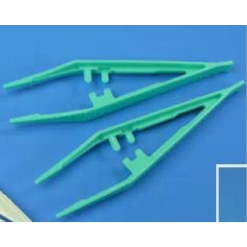 Pincett plast engångs - 127mm grön steril - 50 st/förp.
