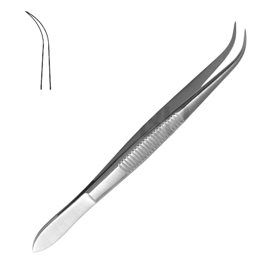 Flispincett utan stift - Slät / utan klor - Böjd 11,5cm